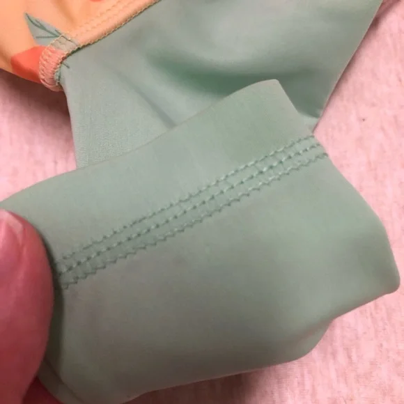 NWT Disney Baby Mickey Mouse Swimsuit Orange Fruit Print Summer Swim SPF - Picture 7 of 7